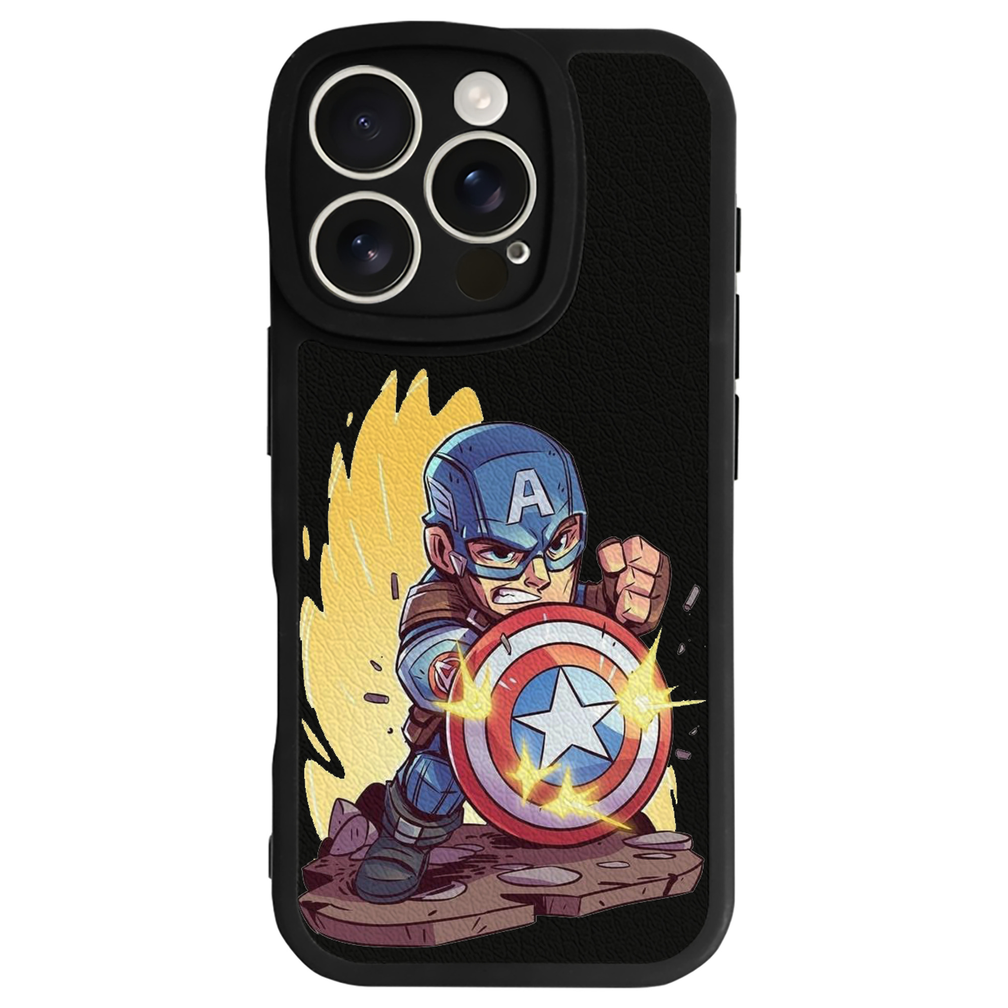 （画像用） アベンジャーズ The Avengers 【iPhone 16シリーズ対応】シリコンスマホケース（レザー調） 材質：シリコン